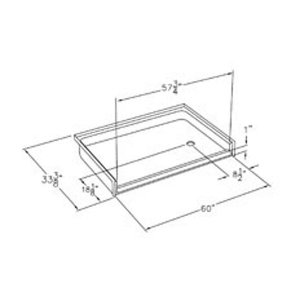 Solid-surface barrier-free shower