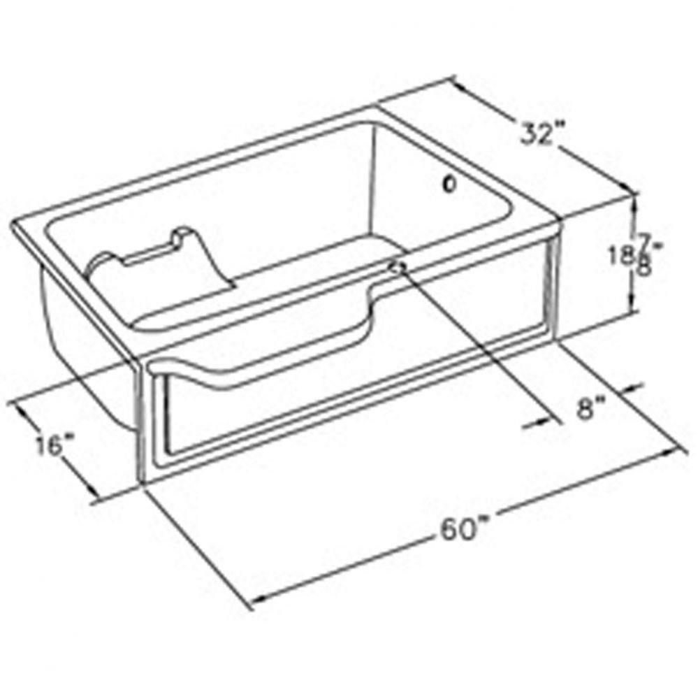 XSA6034TO TL Active Adult Plumbing Soaking