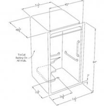 Comfort Designs XSA4848BF - Accessible barrier-free acrylic