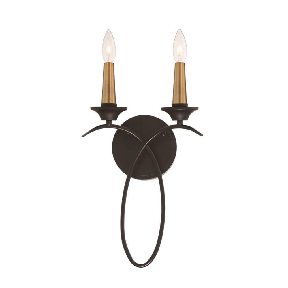 LA COURBE- 2 LT WALL SCONCE