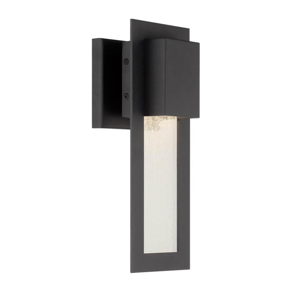 Westgate Sand Coal LED Outdoor Wall Mount with Clear Seeded Glass Shade