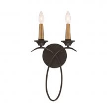 The Great Outdoors 4072-676 - LA COURBE- 2 LT WALL SCONCE