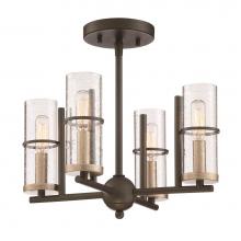 The Great Outdoors 4085-107 - SUSSEX COURT- 4 LT SEMI FLUSH