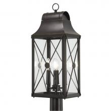 The Great Outdoors 73295-143C - De Luz - 4 Light Outdoor Post Mount