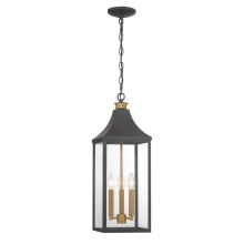 The Great Outdoors 78304-734 - Hurstborne 8.5'' 3-Light Outdoor Hanging Lantern