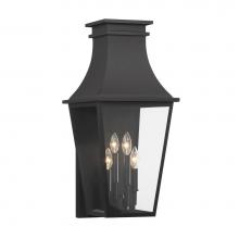 The Great Outdoors 7993-66 - Gloucester - 4 Light Outdoor Wall Mount