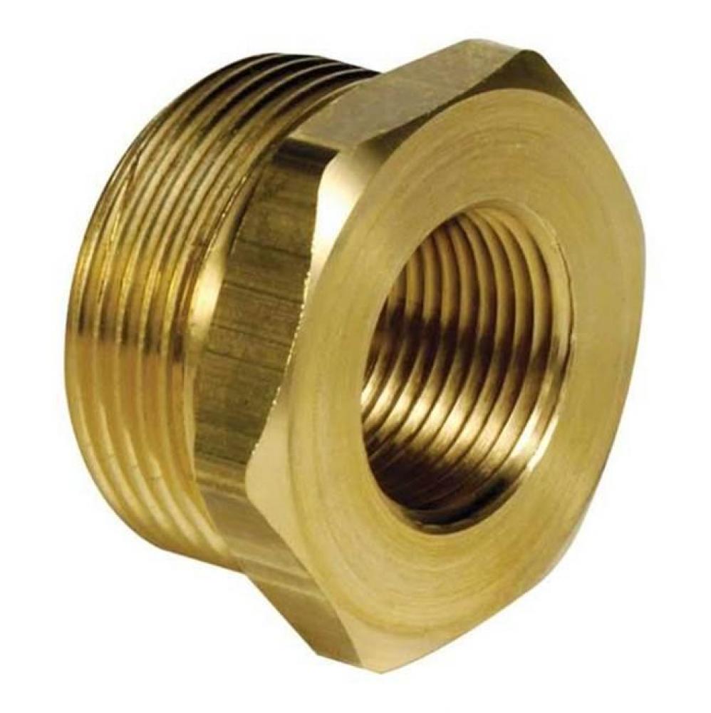 Threaded Brass Manifold Bushing, R32 Male X 1'' Female Npt