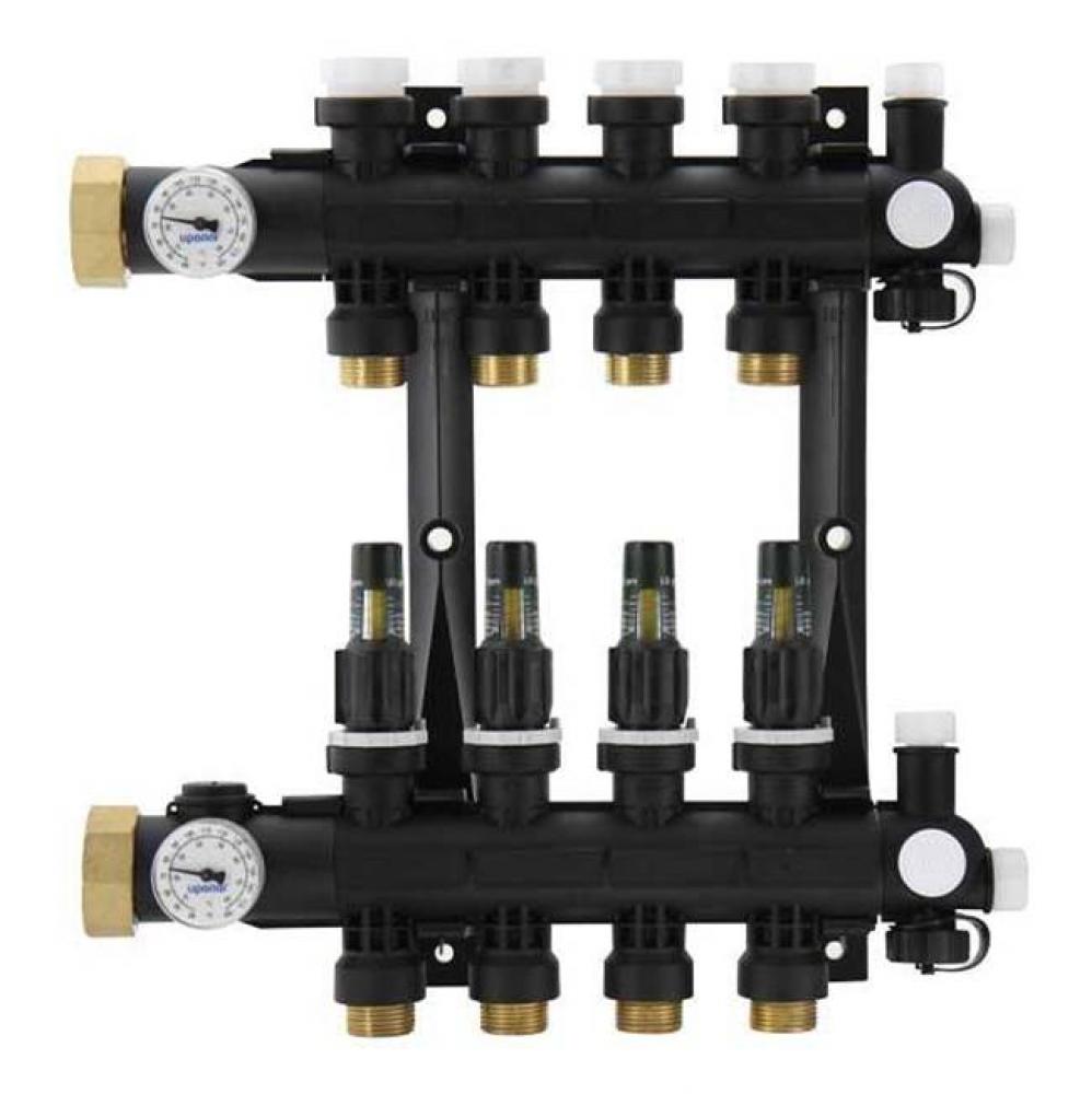 Ep Heating Manifold Assembly With Flow Meter, 2-Loop