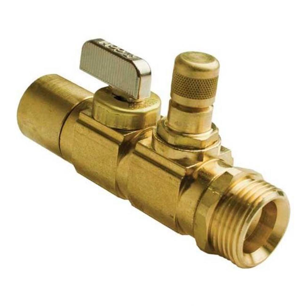 Ball And Balancing Valve, R25 Thread X 3/4'' Copper Adapter