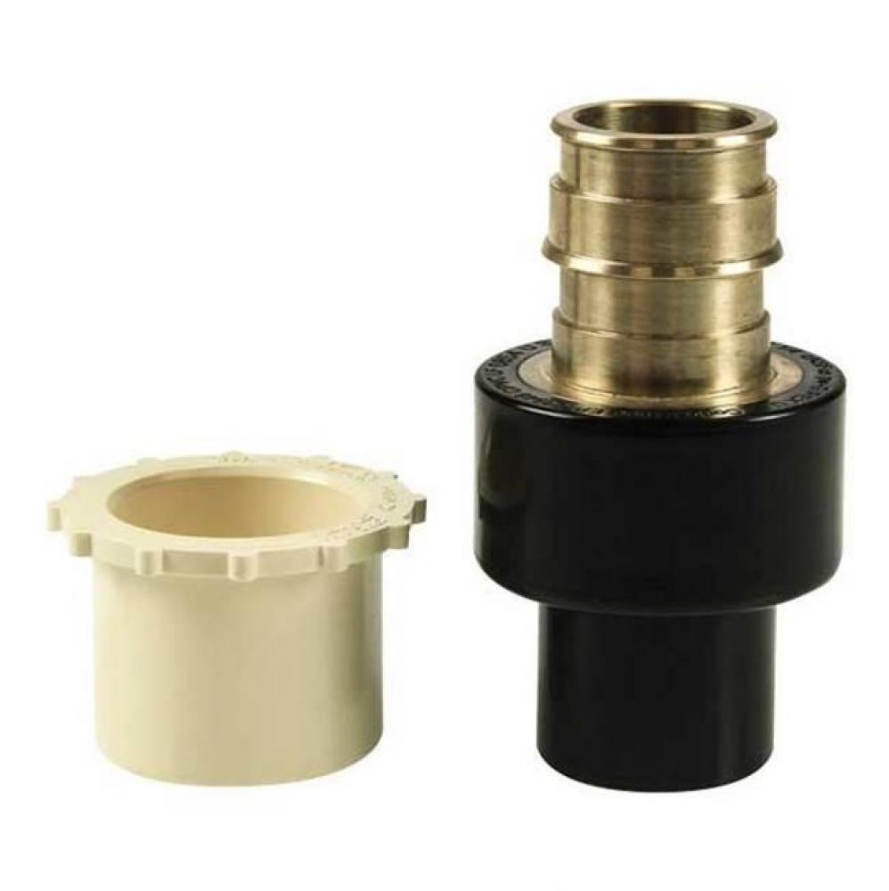 Propex Lf Brass X Cpvc Spigot Adapter Kit, 1 1/4'' Pex X 1 1/4'' Cpvc (Ips Or