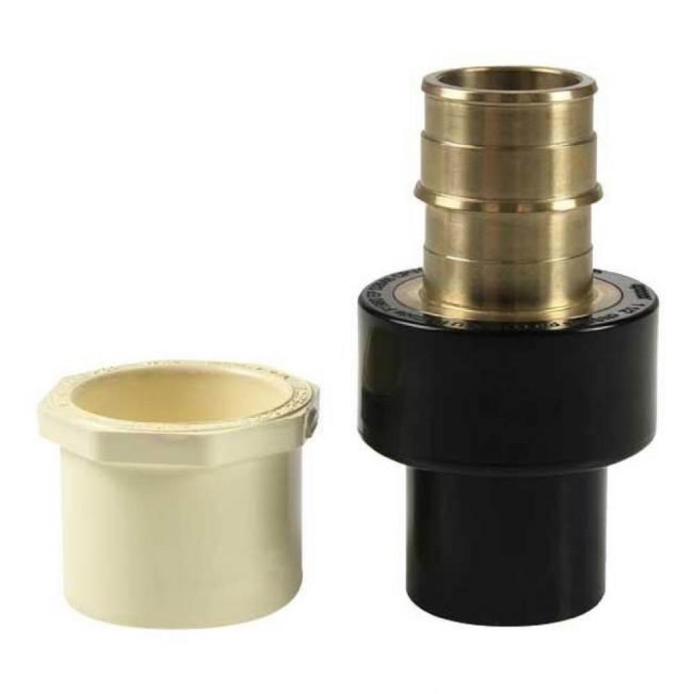 Propex Lf Brass X Cpvc Spigot Adapter Kit, 1 1/2'' Pex X 1 1/2'' Cpvc (Ips Or