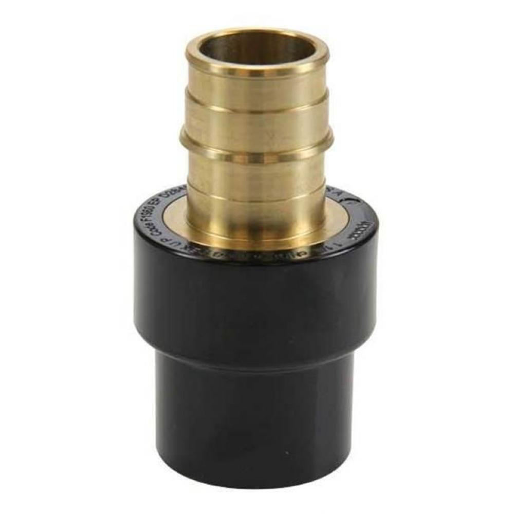 Propex Lf Brass X Cpvc Socket Adapter, 1 1/2'' Pex X 1 1/2'' Cpvc (Cts)