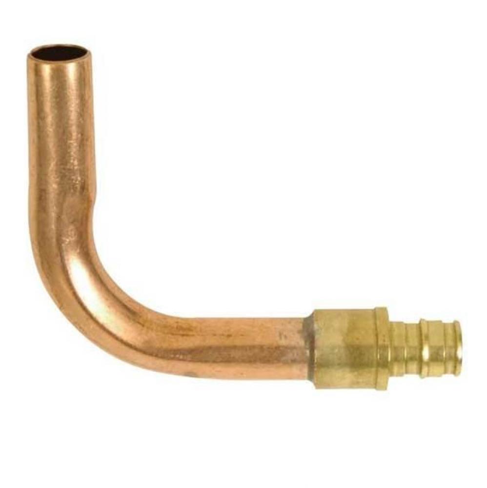 Propex Lf Copper Tub Ell, 1/2'' Pex Lf Brass X 1/2'' Copper (3'' X 4