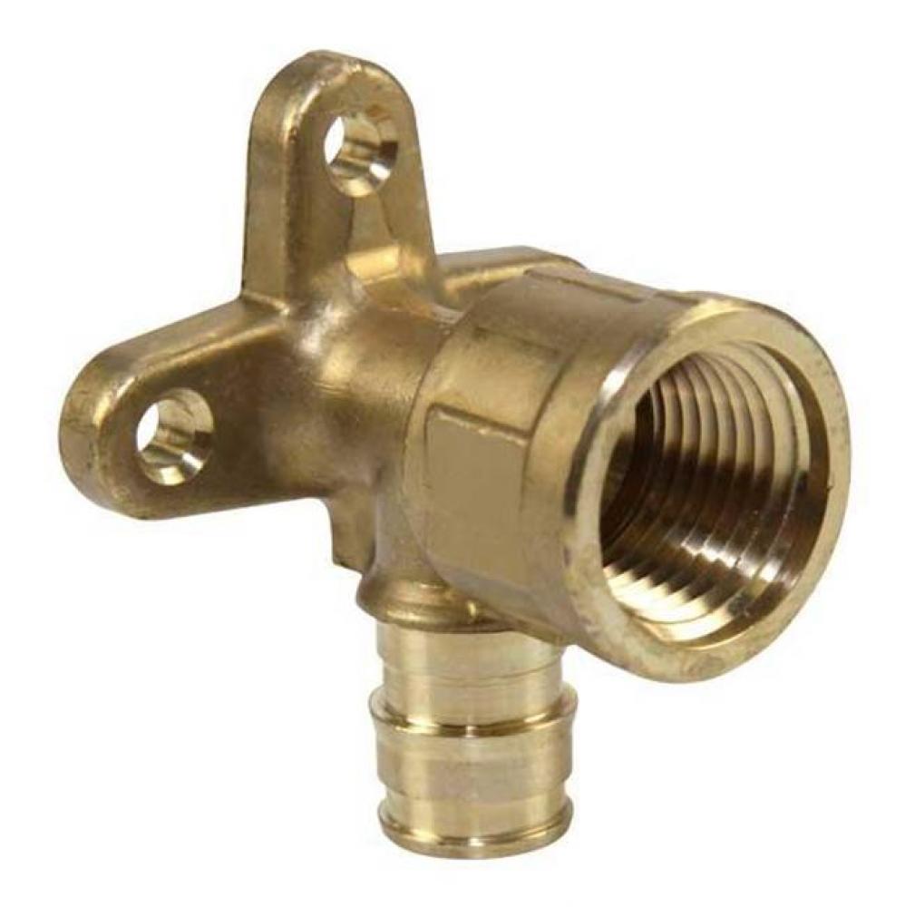 Propex Lf Brass Drop Ear Elbow, 1'' Pex X 1'' Fip