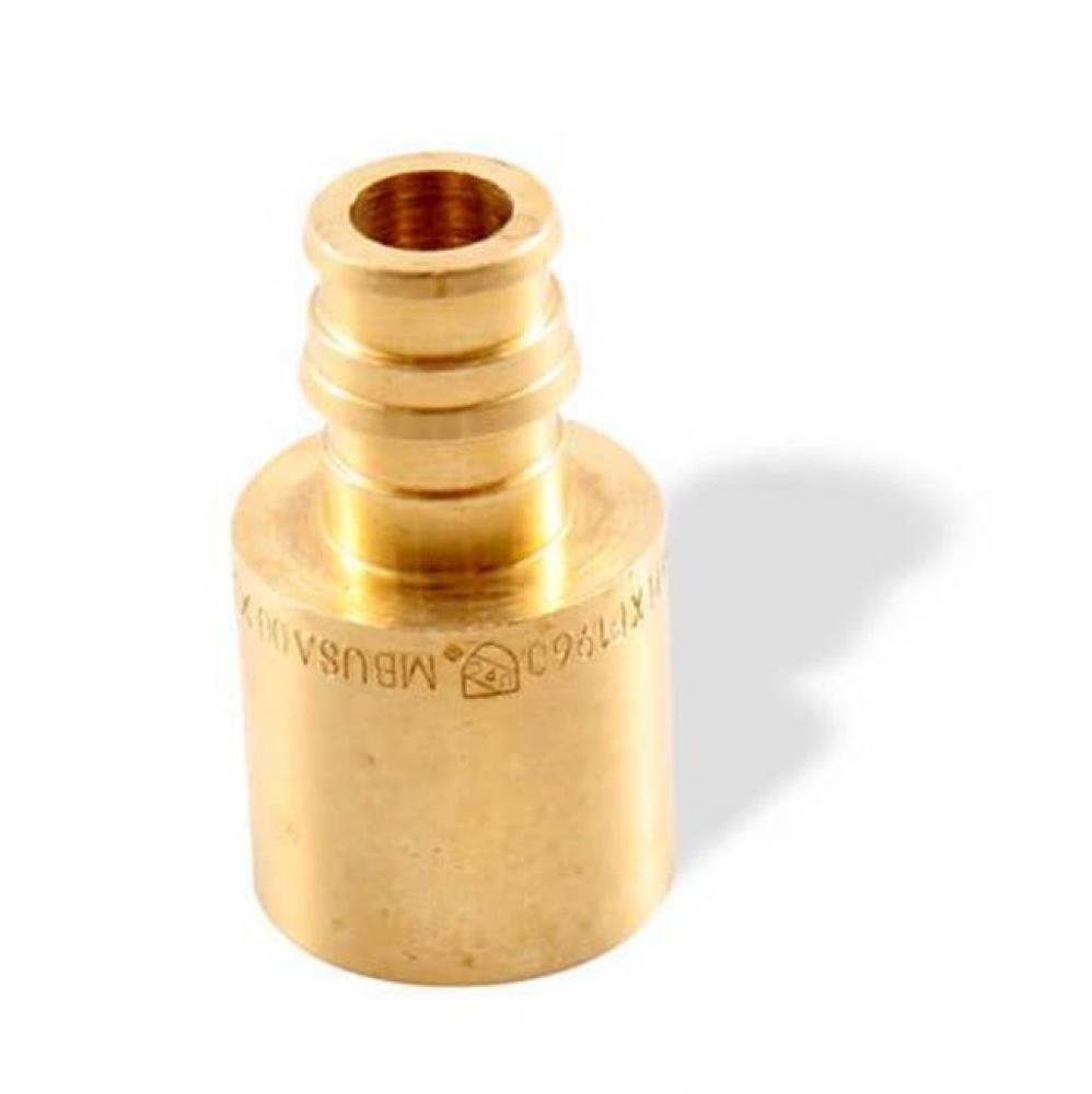 Propex Lf Brass Sweat Adapter, 3/8'' Pex X 1/2'' Copper