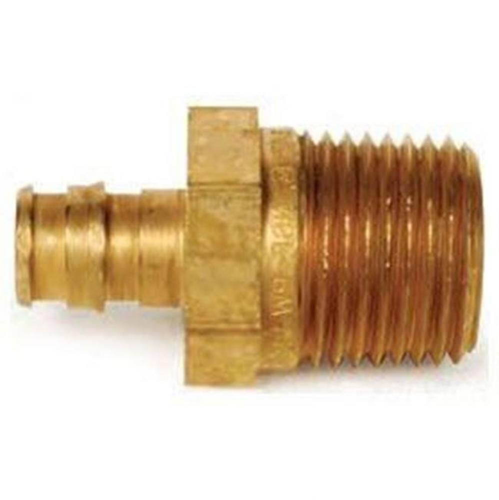 Propex Lf Brass Male Threaded Adapter, 1/2'' Pex X 1/2'' Npt