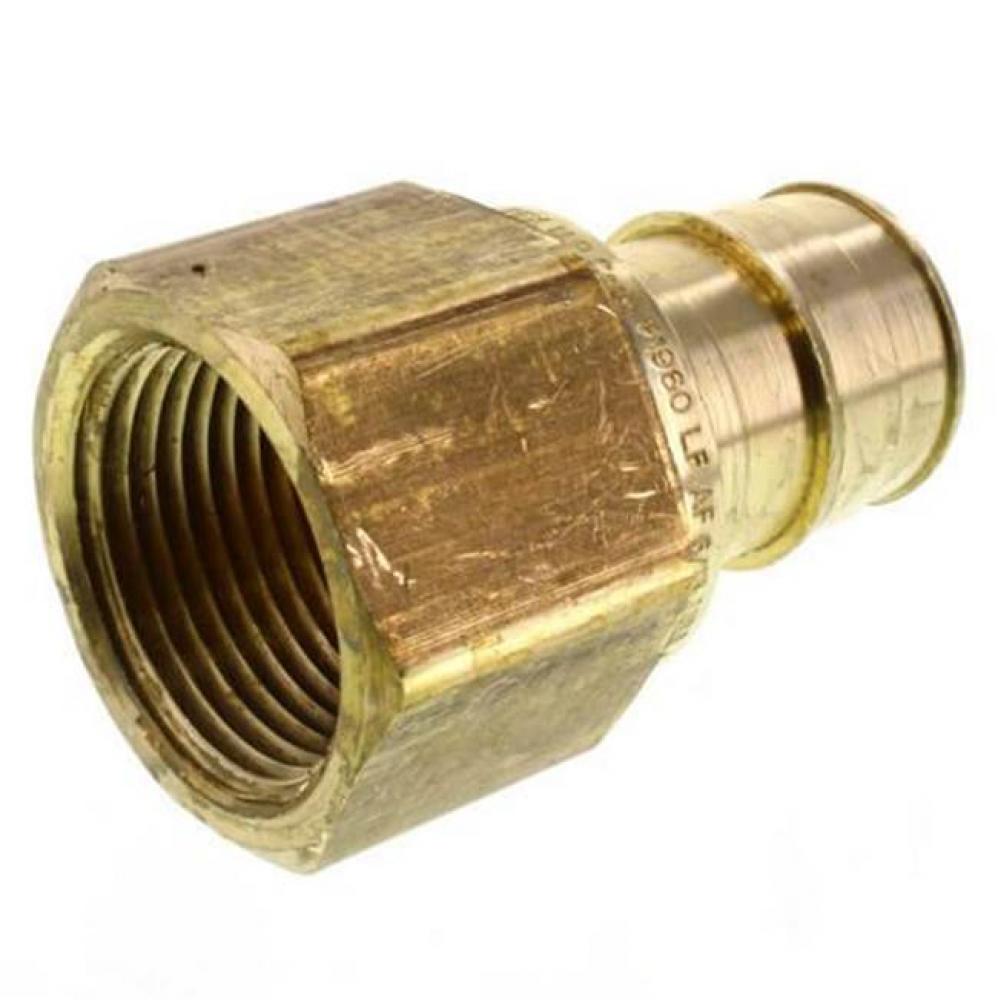 Propex Lf Brass Female Threaded Adapter, 1'' Pex X 1'' Npt