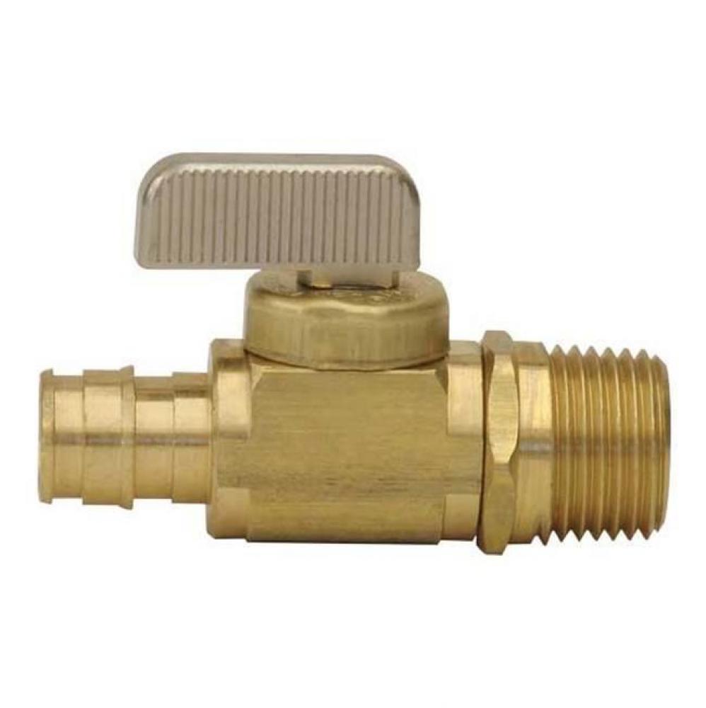 Propex Lf Brass Ball Valve, 1/2'' Pex X 1/2'' Mip