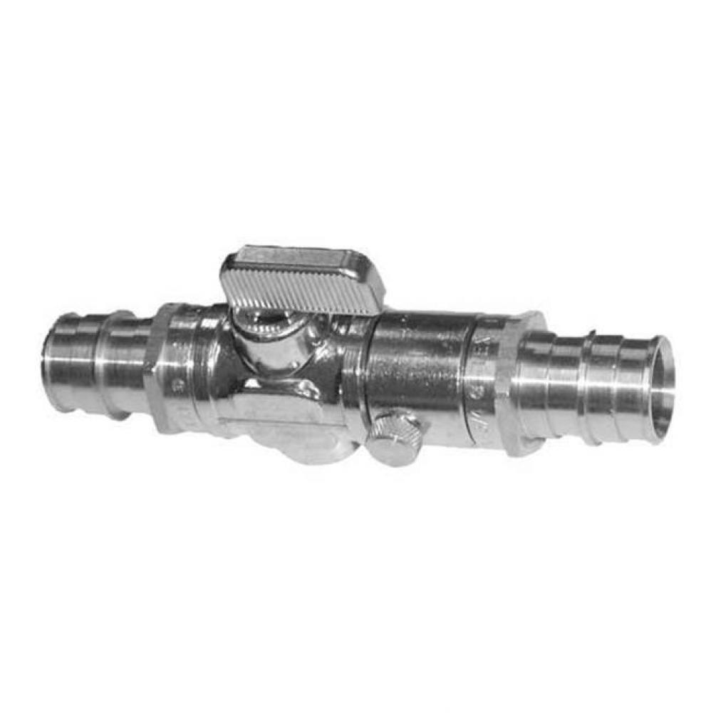 ProPEX LF Brass Stop and Drain Ball Valve, (0.44'' bore) 1/2'' PEX