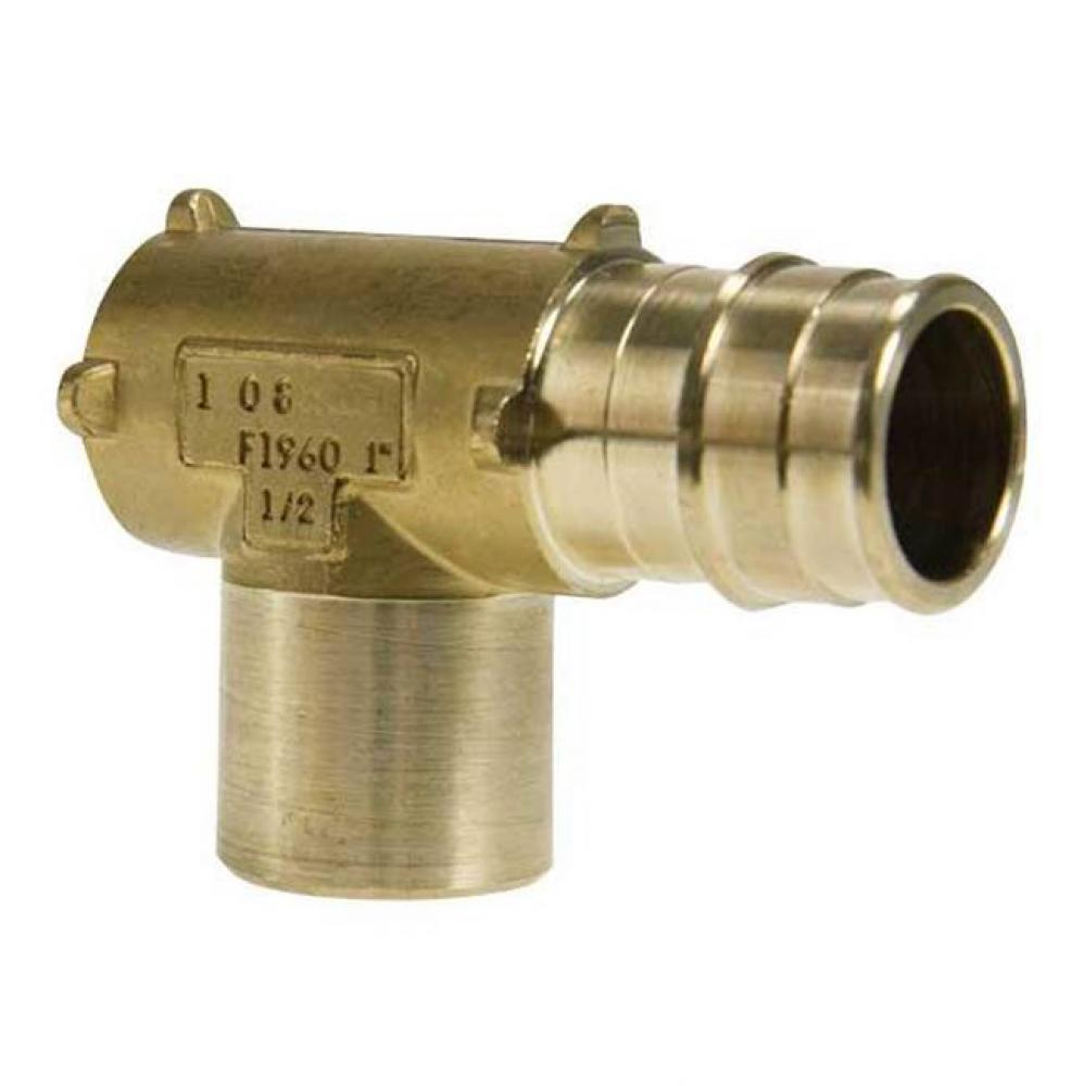 Propex Lf Brass Fire Sprinkler Adapter Elbow, 1'' Pex X 1/2'' Fnpt