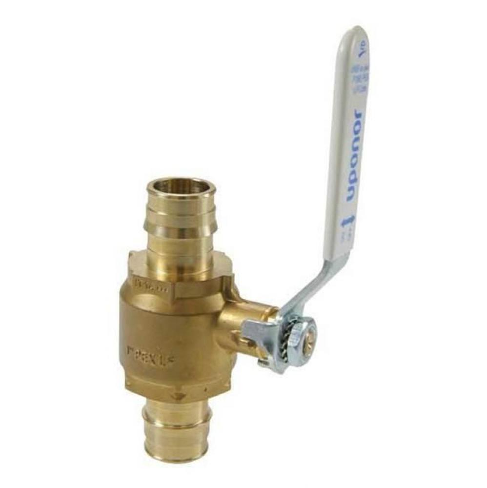 ProPEX LF Brass Commercial Ball Valve (full port), 1'' PEX x 1'' PEX