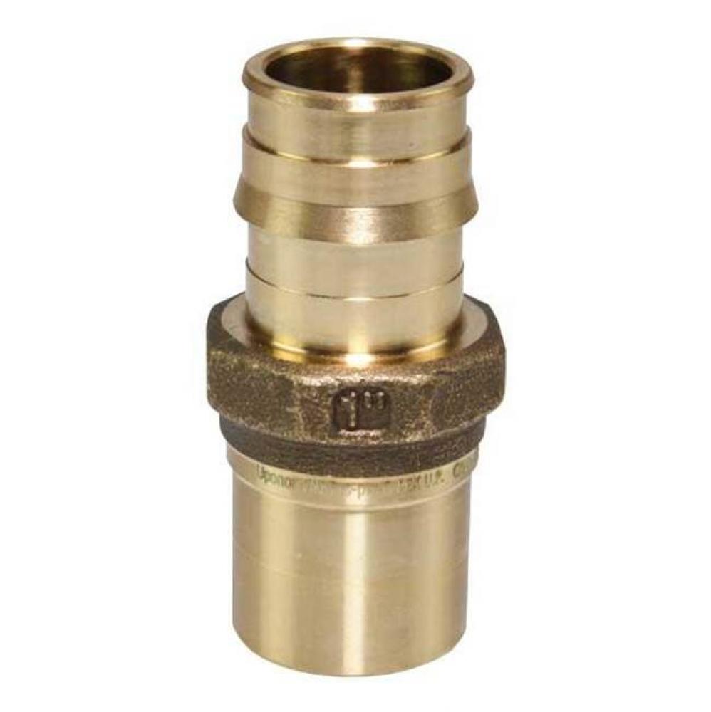 Propex Lf Brass Copper Press Fitting Adapter, 1'' Pex X 1'' Copper