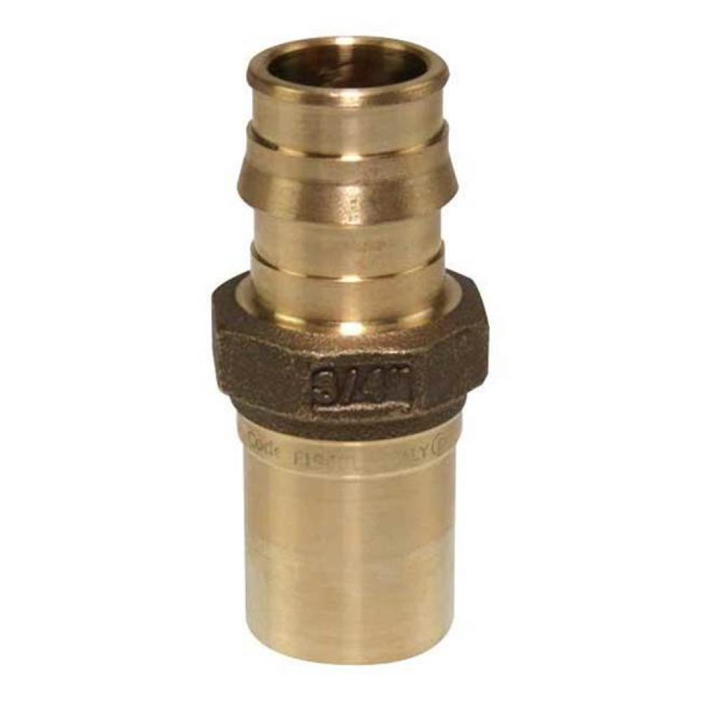 Propex Lf Brass Copper Press Fitting Adapter, 3/4'' Pex X 3/4'' Copper