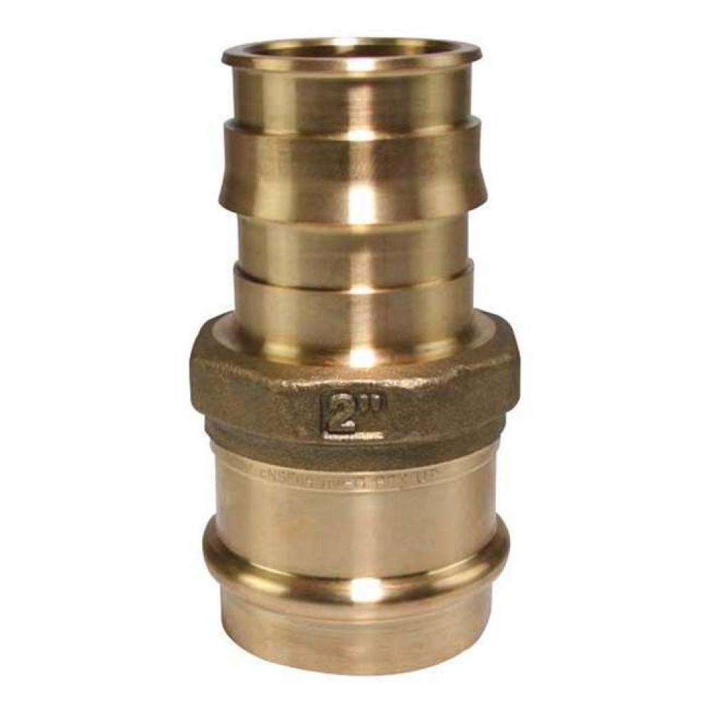 Propex Lf Brass Copper Press Adapter, 2'' Pex X 2'' Copper