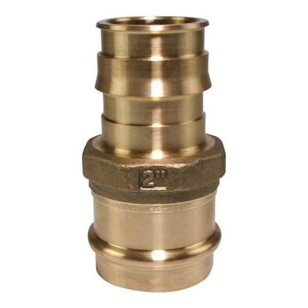 Propex Lf Brass Copper Press Adapter, 2'' Pex X 2'' Copper