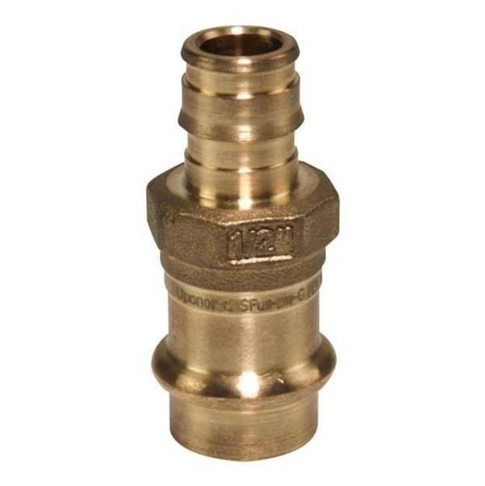 Propex Lf Brass Copper Press Adapter, 1/2'' Pex X 1/2'' Copper