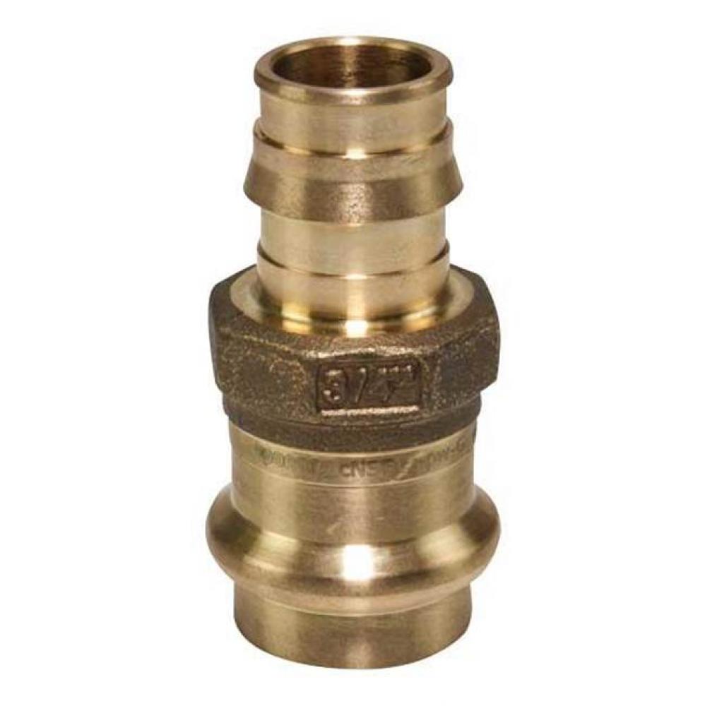 Propex Lf Brass Copper Press Adapter, 3/4'' Pex X 3/4'' Copper