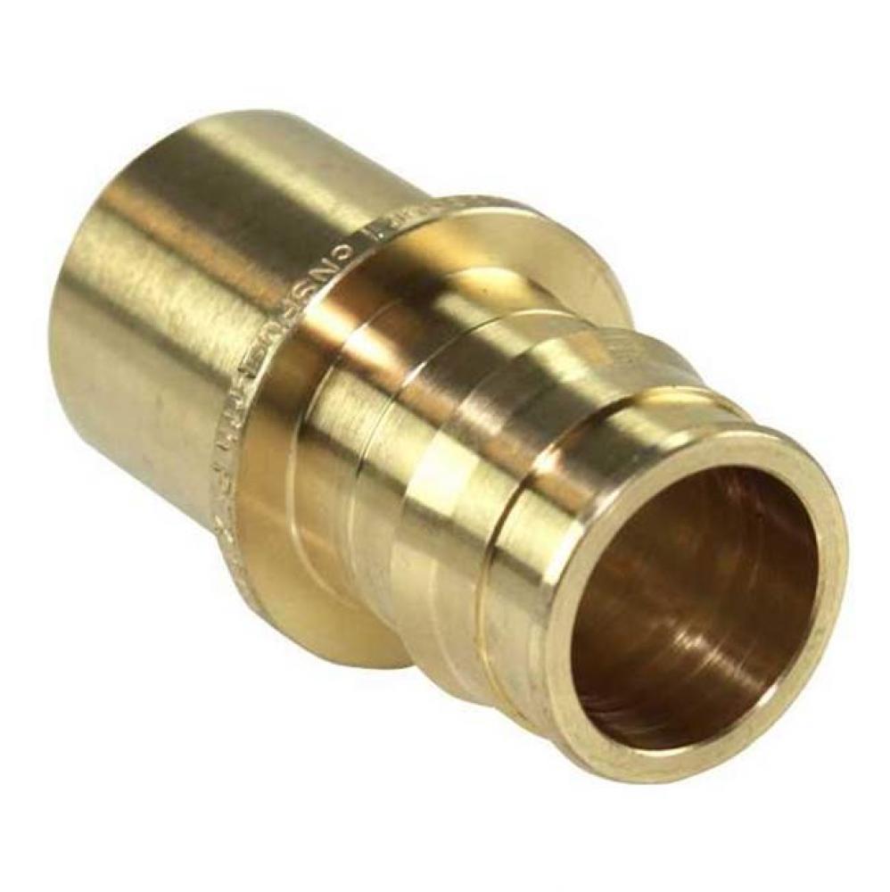 Propex Brass Fitting Adapter, 1'' Pex X 1'' Copper