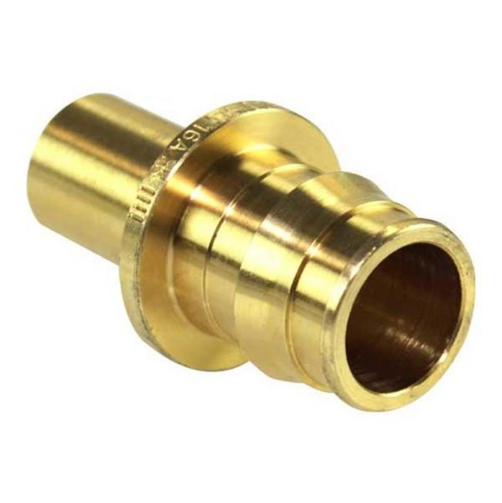Propex Brass Fitting Adapter, 3/4'' Pex X 1/2'' Copper