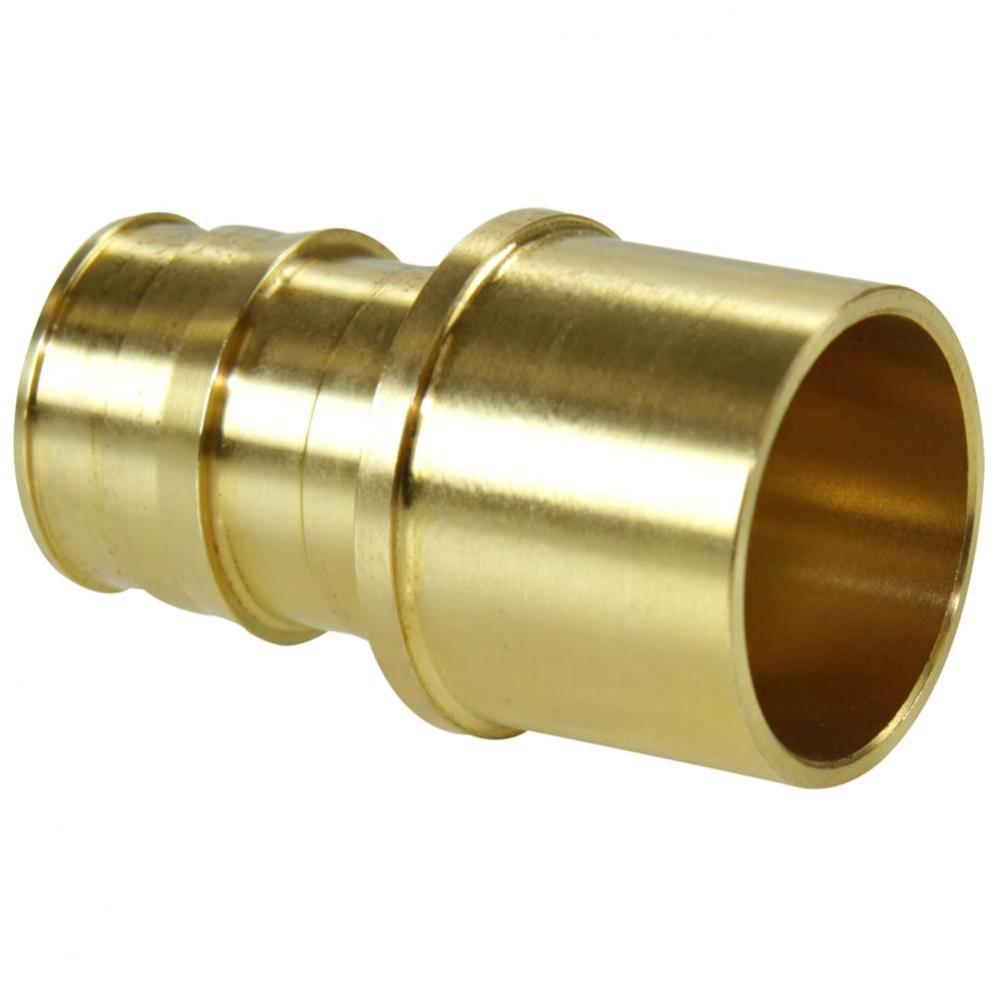 Propex Brass Sweat Adapter, 1'' Pex X 1'' Copper
