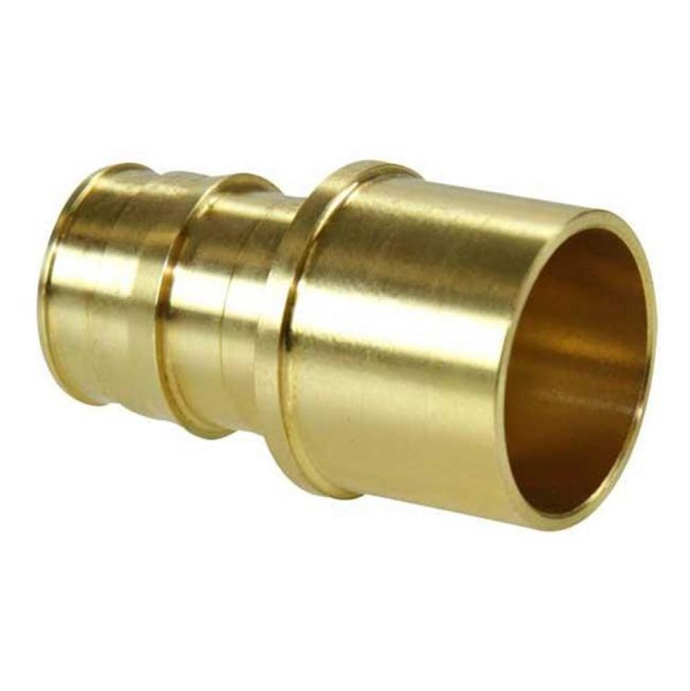 Propex Brass Sweat Adapter, 1 1/4'' Pex X 1 1/4'' Copper