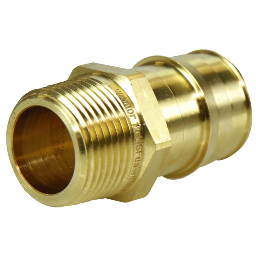 Propex Brass Male Threaded Adapter, 1'' Pex X 3/4'' Npt