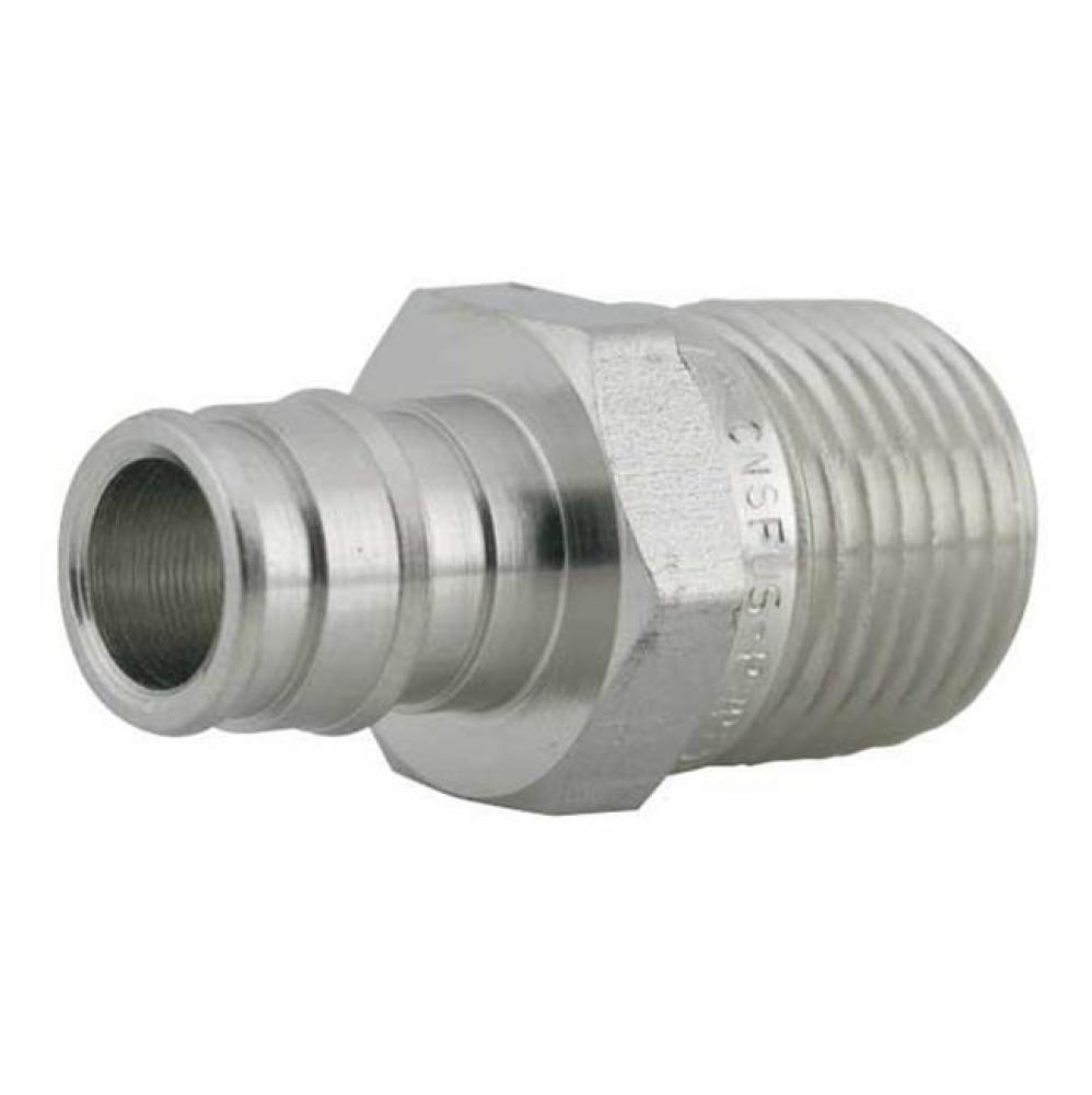 Propex Stainless-Steel Male Threaded Adapter, 1'' Pex X 1'' Npt