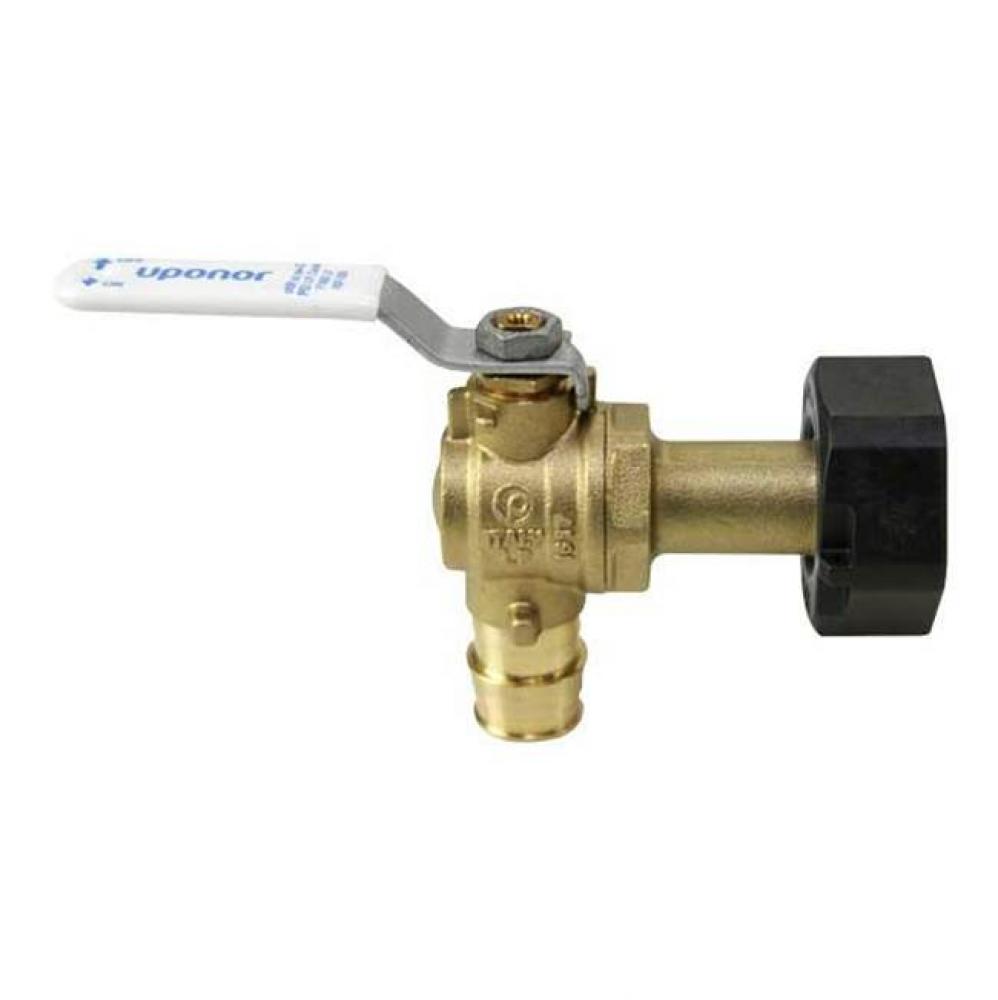 Propex Lf Brass Elbow Water Meter Valve, 3/4'' Pex X 1'' Npsm