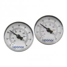 Uponor A2771050 - Stainless-Steel Manifold Temperature Gauge, Set Of 2