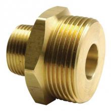 Uponor A4143220 - Threaded Brass Manifold Straight Adapter, R32 Male x R20 Male