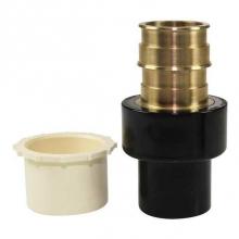 Uponor CP4502000 - Propex Lf Brass X Cpvc Spigot Adapter Kit, 2'' Pex X 2'' Cpvc (Ips Or Cts)