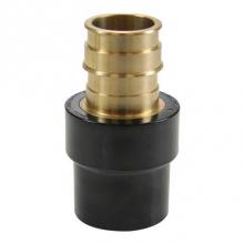 Uponor CP4512020 - Propex Lf Brass X Cpvc Socket Adapter, 2'' Pex X 2'' Cpvc (Cts)