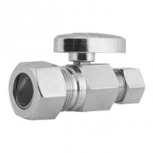 Uponor LF4420500 - Lf Brass Compression Straight Stop Valve For 1/2'' Pex