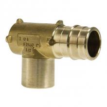 Uponor LF7711050 - Propex Lf Brass Fire Sprinkler Adapter Elbow, 1'' Pex X 1/2'' Fnpt