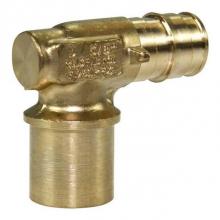 Uponor Q4375075 - Propex Baseboard Elbow, 1/2'' Pex X 3/4'' Copper Fitting Adapter