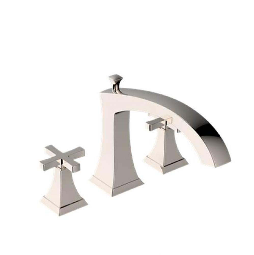 Leyden X Deck Tub Faucet Trim PN