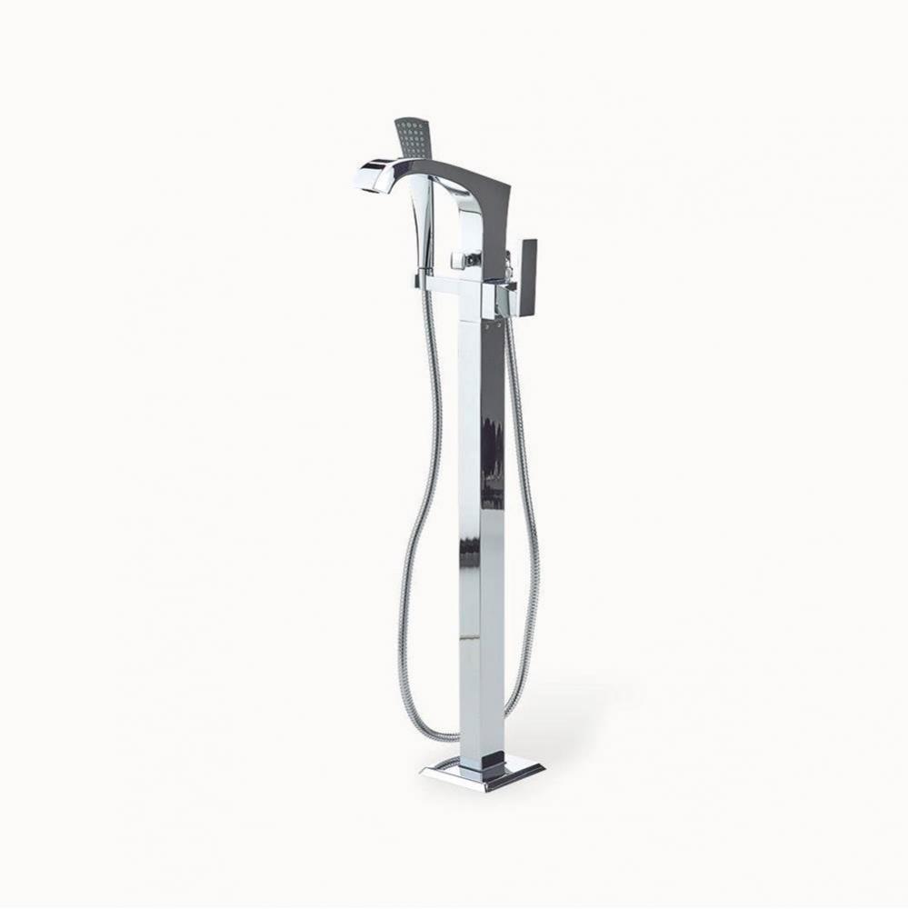 Leyden Floor-mount Tub Filler with Handshower PC