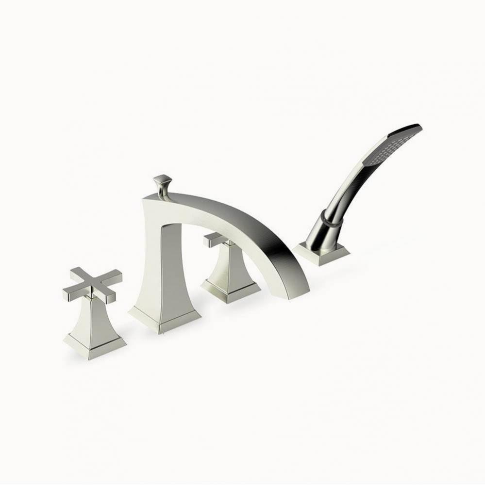 LeydenX Deck Tub Faucet with Handshower Trim (1.75GPM) SN