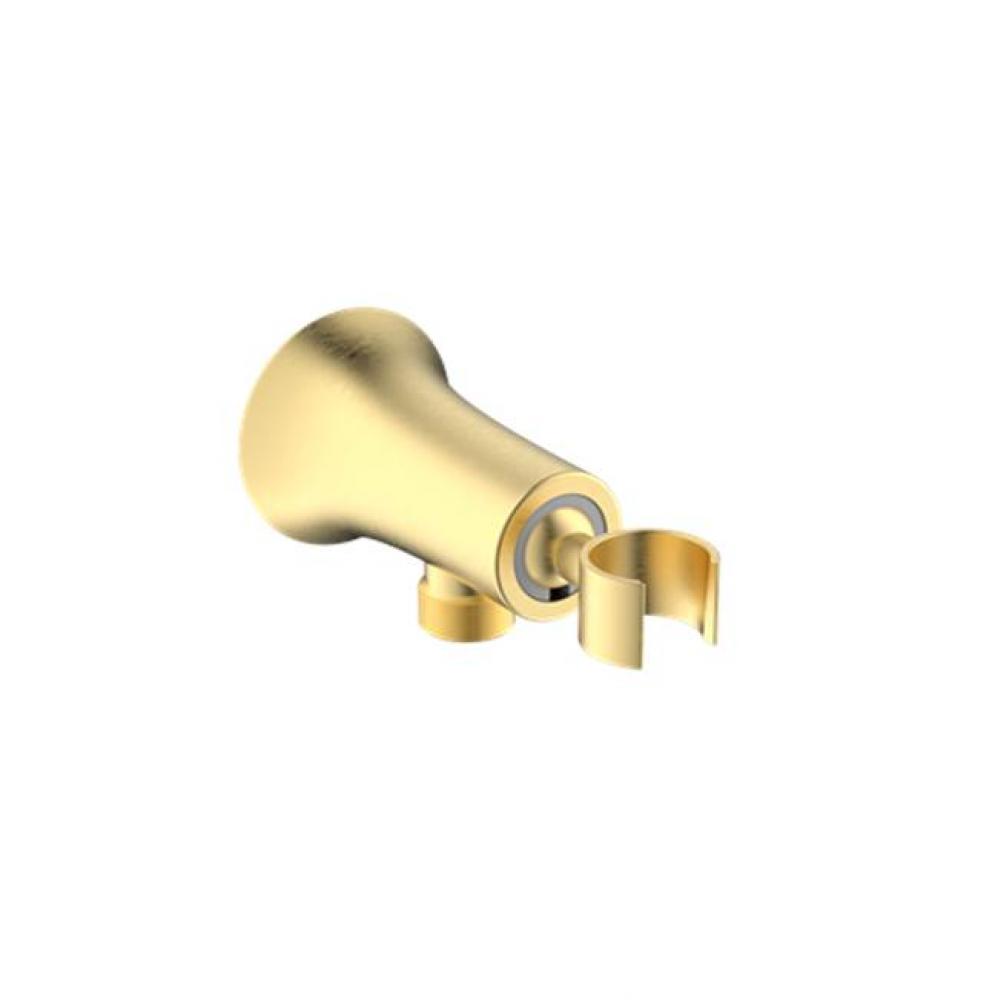 Taos Wall Bracket With Outlet Brushed Gold