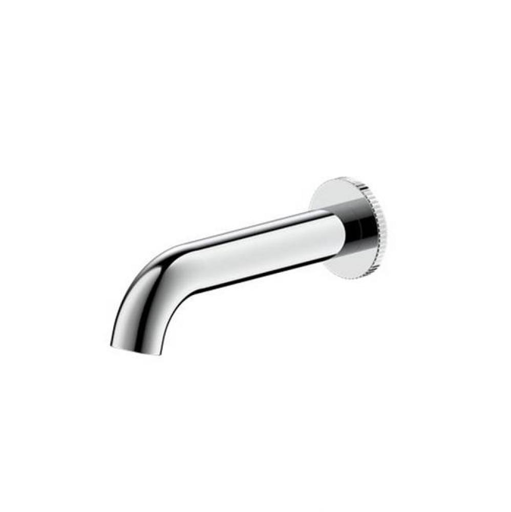 Fenmore Wall Tub Spout With Ribbing Polished Chrome